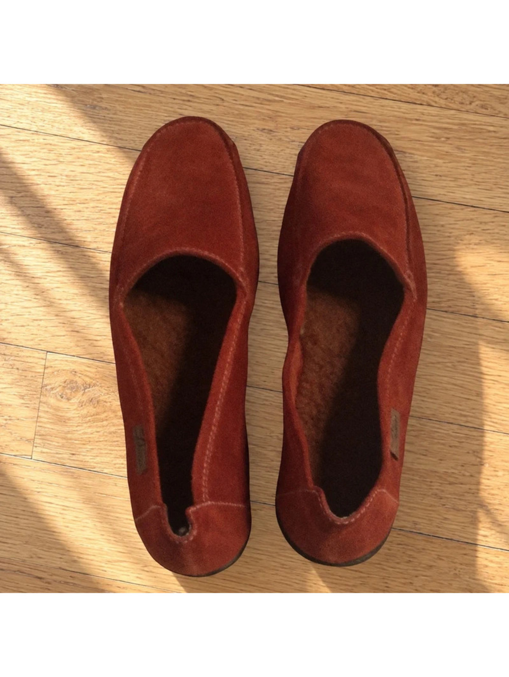 Delman Rust Suede Loafers Flats Size 9.5 New With Box